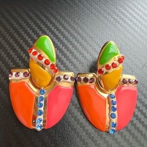 Vintage Colorful  Earrings